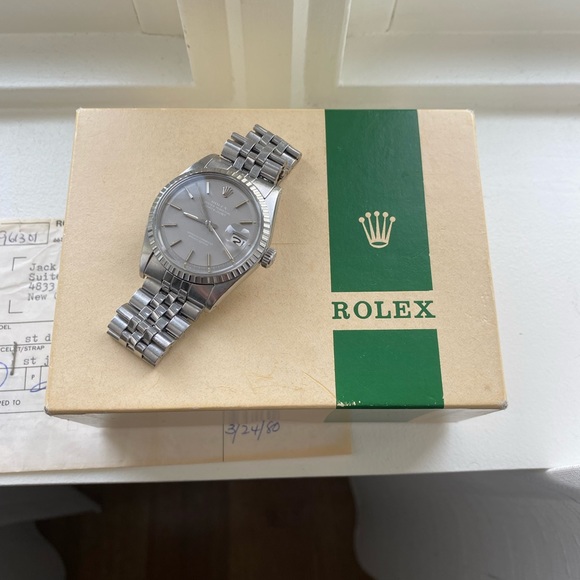 Vintage Rolex datejust ref 1603 ghost dial with box and papers very rare - Picture 6 of 9